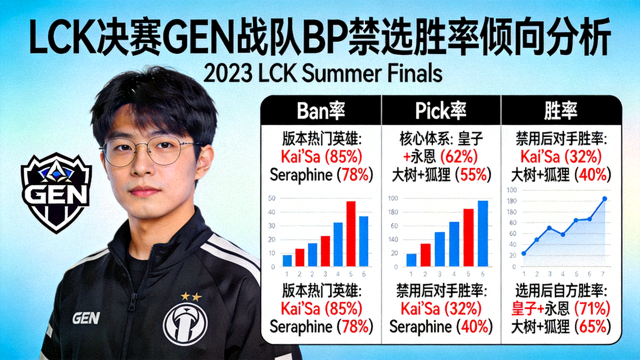 LCK决赛GEN战队BP禁选胜率倾向分析配图